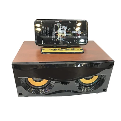 F5 Brown 50 шт./лот BRSUANG F4 F5 стерео Bluetooth колонки деревянные Hi-Fi Audio Soundbar для iPhone samsung huawei Oneplus sony Nokia LG и т. д - Цвет: F5 Brown