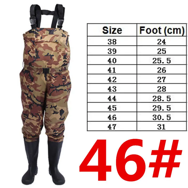 Desert Camo Size 46 Камуфляжный 0,34 мм водонепроницаемый нейлон+ ПВХ ткань дышащий поясной ремень+ карманный дизайн охотничьи рыбки комбинезоны - Цвет: Desert Camo Size 46