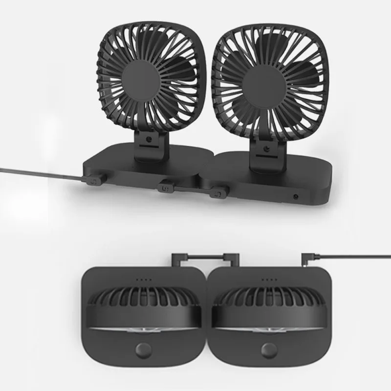 Многофункциональный автомобильный вентилятор с USB маленький для 12 В 24 большой