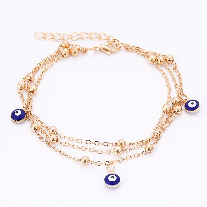 E58370 bracelet Жинки металлические браслеты для женщин золотой цвет синий сглаза Хамса рука оболочки турецкие ювелирные изделия браслет Boho свадебные браслеты - Окраска металла: E58370 bracelet