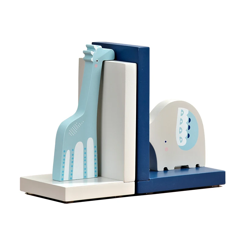 Украшение дома Брендовая детская Bookends Книга заканчивается держатель полки древесины книги стоят подарок для детей