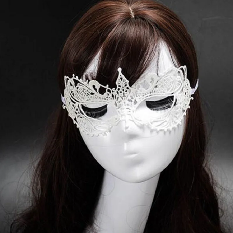 Черная белая Красная Женская Сексуальная кружевная маска на глаза для вечеринки