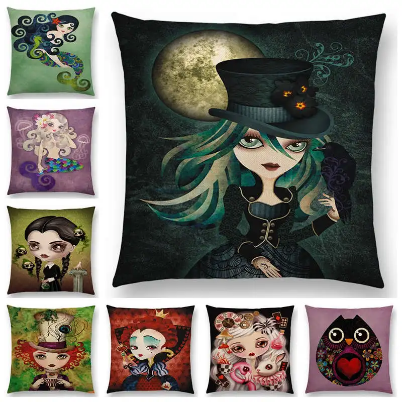 Горячая Распродажа подушка для дивана с изображением Эльзы ангела девушки