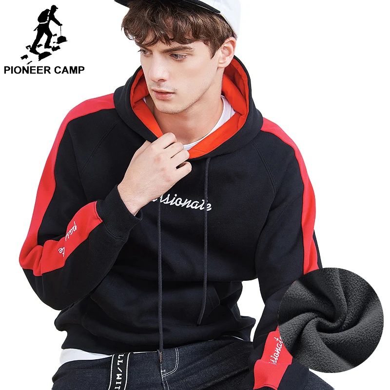 Pioneer Camp fashion hoodies young men brand clothing autumn winter thick fleece warm sweatshirts male quality pullover | Мужская одежда