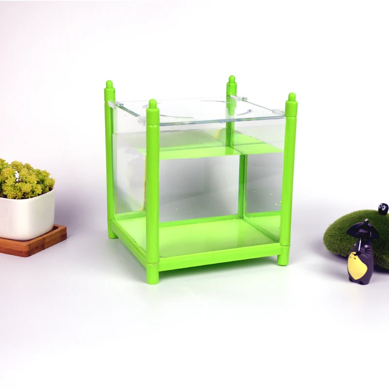 Светодиодсветодиодный мини миска для рыб прозрачная оригинальная настольная