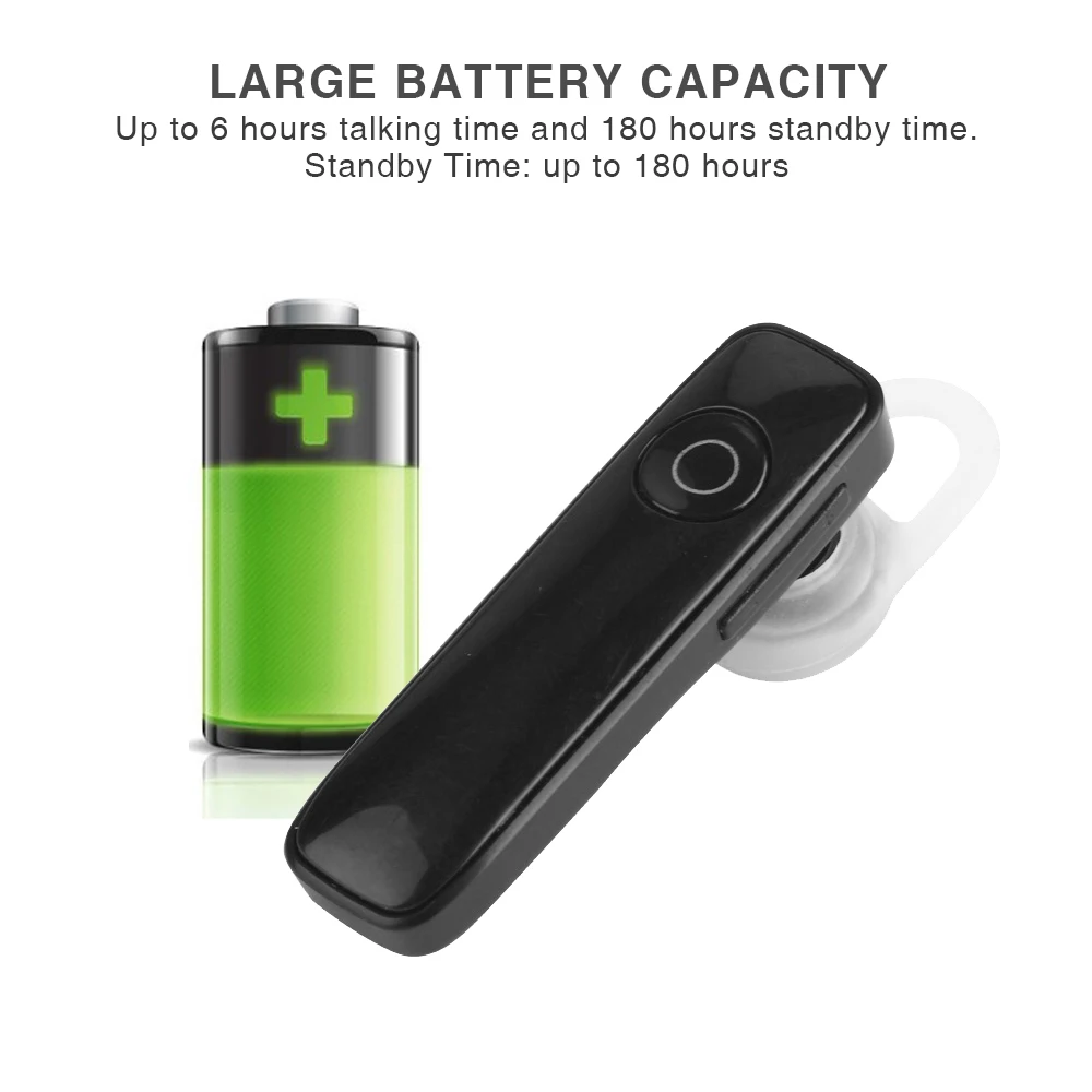 Ucable M165 Мини Bluetooth V4.1 с микрофоном портативная гарнитура крючком для ушей стерео