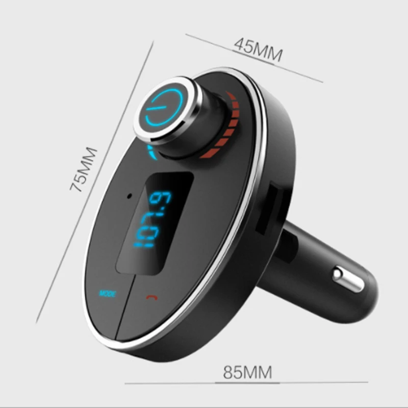 Mini Bluetooth FM Transmitter MP3 Music Player Car Kit Handsfree Phone Calls 5V 2.5A Max USB Charger for Iphone and Android | Автомобили и
