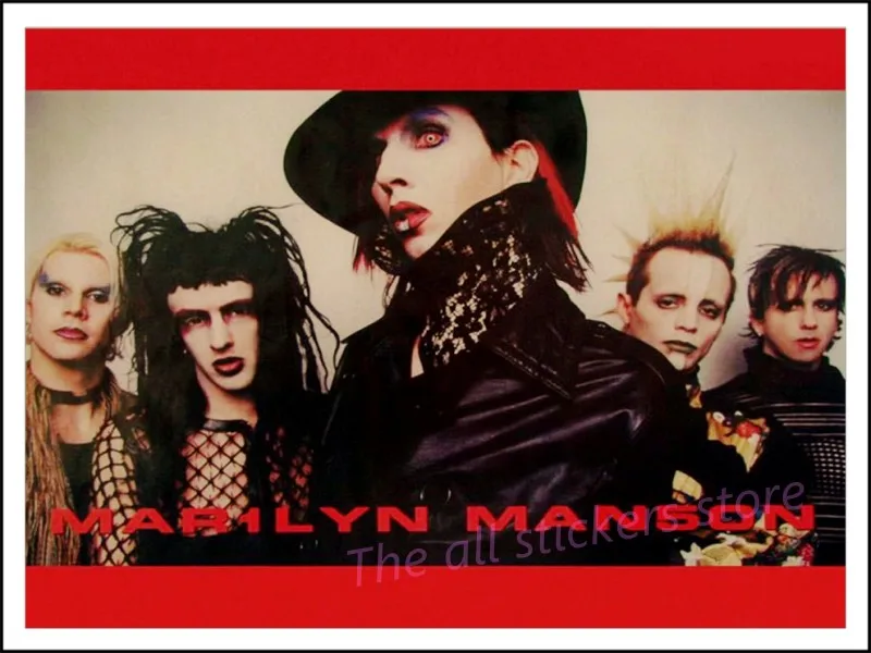 Marilyn Manson винтажный театральный плакат крафт-бумага декоративная живопись