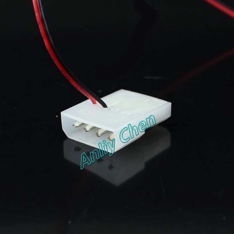 100 шт. в партии 80 мм 25 8 см DC 12 В 4 pin желтый LED охлаждающий вентилятор для ПК