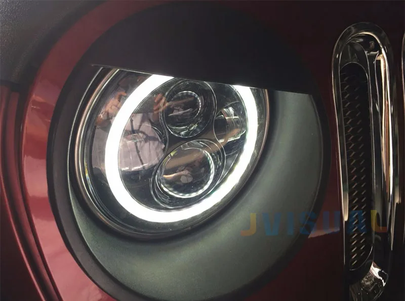 Для Jeep Wrangler Defender светодиодные фары постоянного тока 12 В 24 Внешние 7 дюймов круглый
