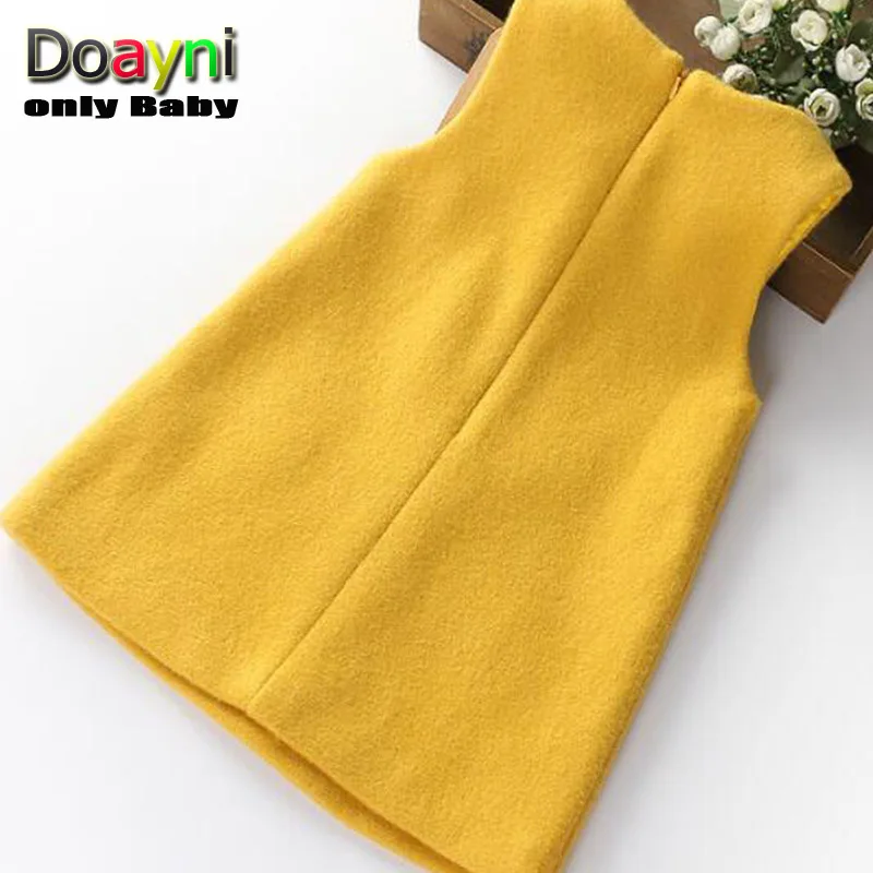 Doayni Baby Girls Vest Dress Stereo Dancing Elegant Sleeveles Back Zipper A-Line for 2 to 6 Years | Детская одежда и обувь