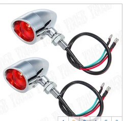 Aluminum Turn Signal Light Red Lens For Kawasaki Vulcan Classic VN 400 VN500 VN800 900 1200 1500 1600 2000 Chopper Cruisers |