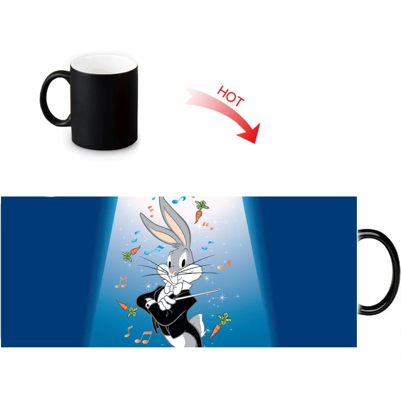 Пользовательские фото Волшебные кружки Bugs Bunny Термокружка 350 мл/12 унций кофе вода