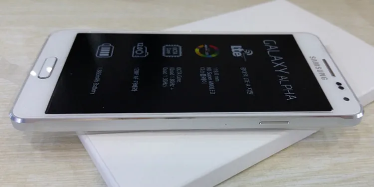 Разблокированный мобильный телефон samsung Galaxy Alpha G850F, 4G, четыре ядра, 2 Гб ОЗУ, 32 Гб ПЗУ, 4,7 МП, дюйма, смартфон