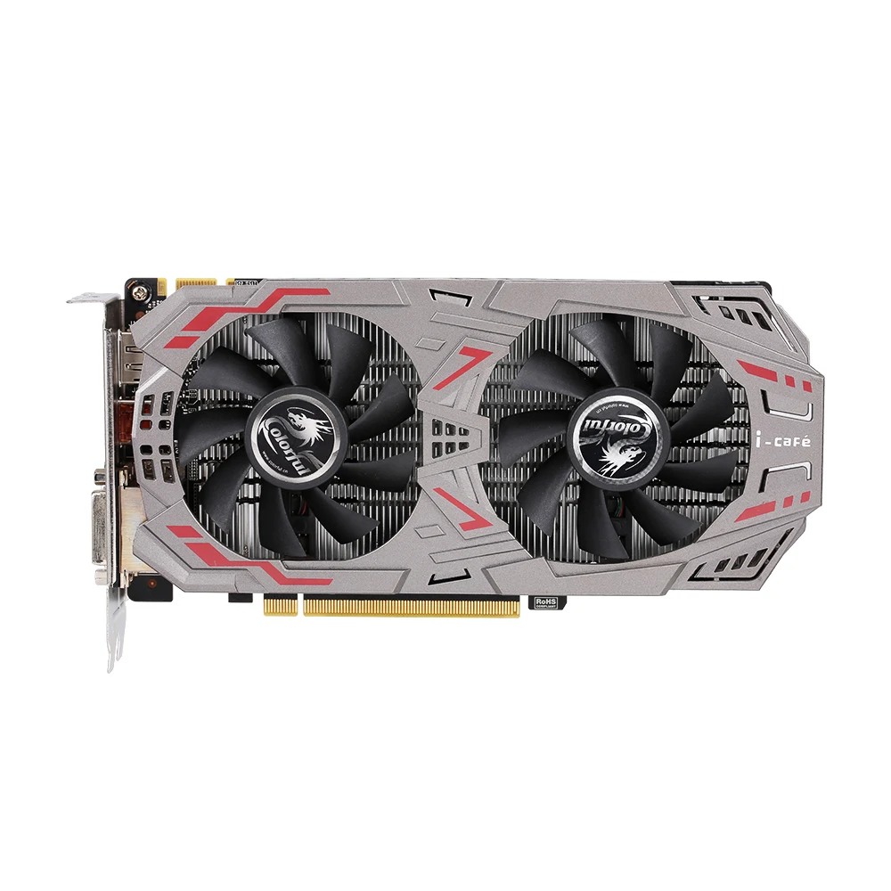 Colorful Video Card GTX950-Twin-2GD5 Graphics Card 128bit 6600MHZ GDDR5(Used/Second-hand) for computer Graphics Cards
