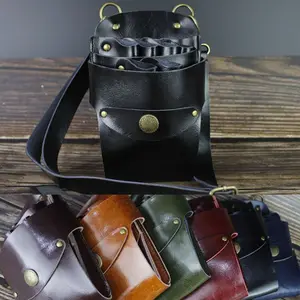 Сумка для профессионального парикмахера, Парикмахерская сумка с заклепками, чехол-держатель с ремнем на талии