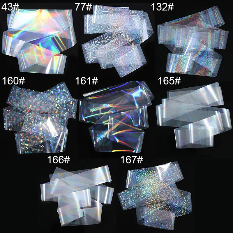 1 Rolls 4*100cm Holographic Nail Foils Starry Sky Glitter Art Transfer Sticker Paper Wraps DIY Foil | Красота и здоровье