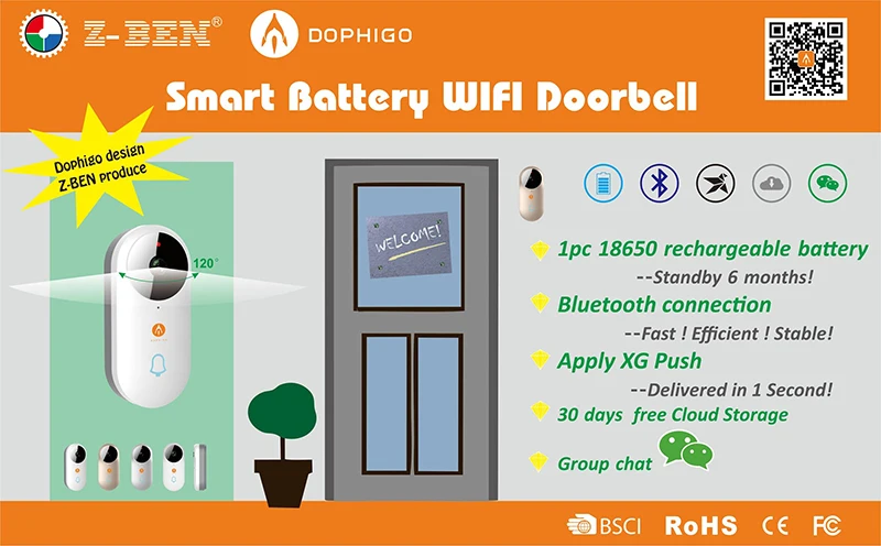 Беспроводной IP дверной звонок на Bluetooth 960P камера видео телефон wifi P2P дверной звонок ночного видения ИК датчик движения сигнализация для IOS Android