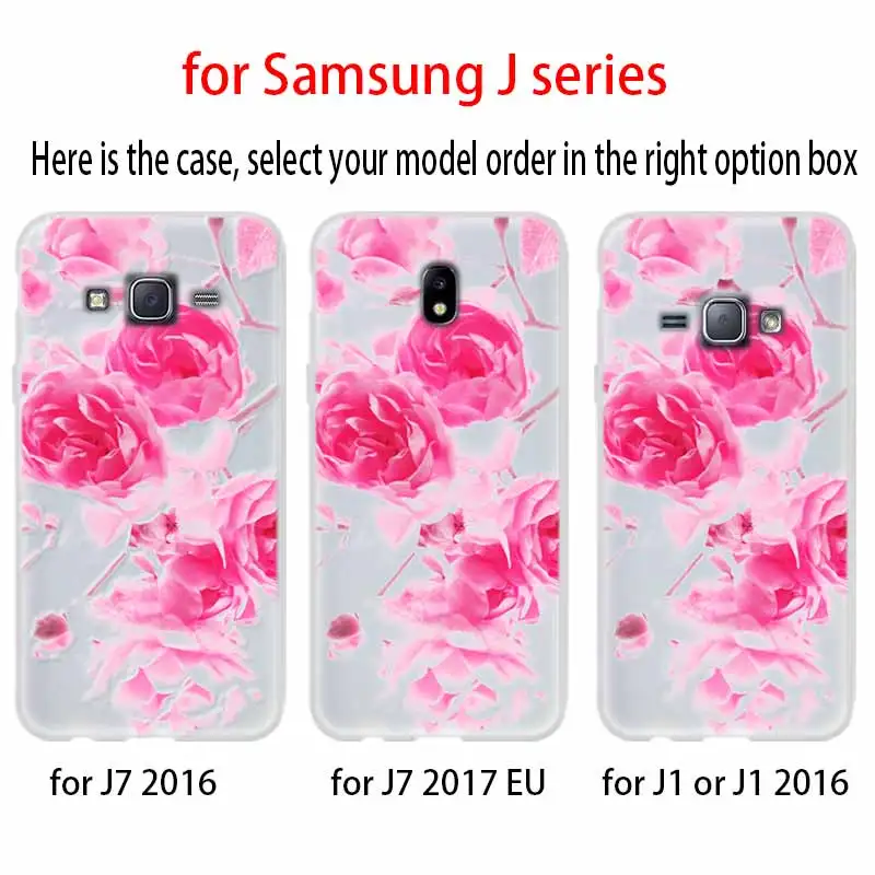 Красивая Роза дизайн для чехол телефона Samsung Galaxy j6 J8 J7 J5 J3 J4 плюс 2018 2017 2016 J610 Prime
