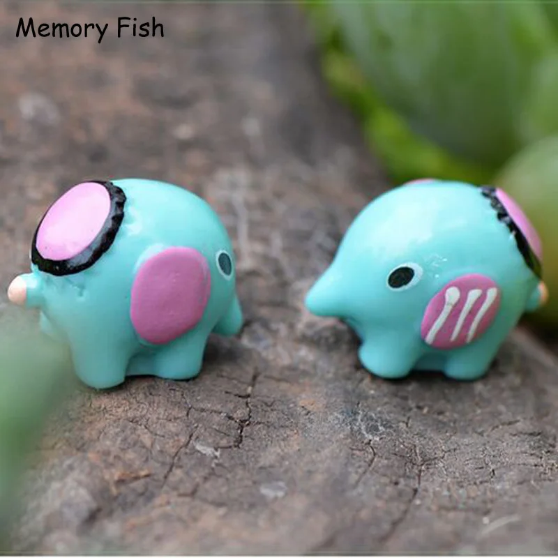 Микро сад украшения мультфильм милый мини Слон Статуэтка аниме фигурка кукла дом