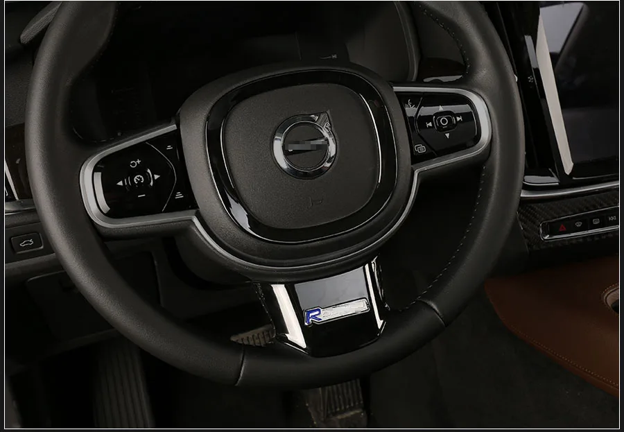 Для Volvo S90 XC60 XC90- ABS Руль Накладка декоративные наклейки автомобиль Средства для укладки волос 2 шт