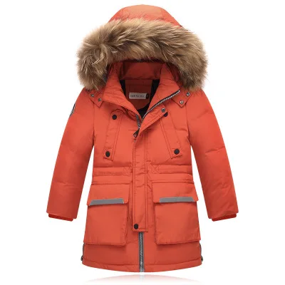 2017 зимнее пуховое пальто для мальчиков утепленные куртки парки крутая Детская