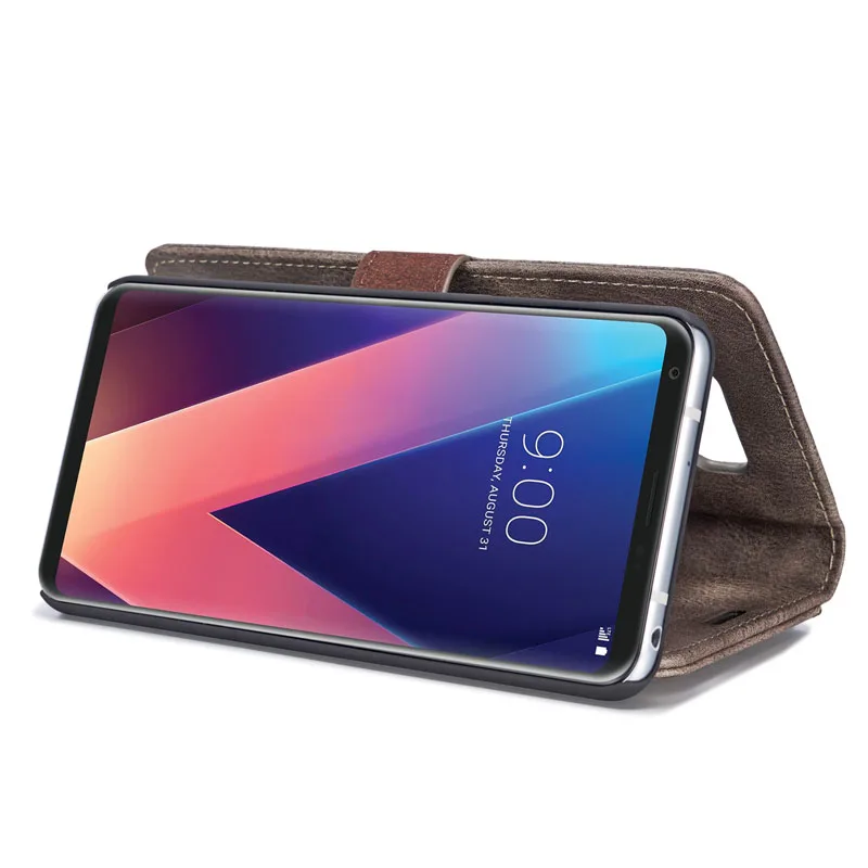 DG.MING чехол из яловой кожи в стиле ретро для LG V20 G6 V30 plus телефона s съемный откидной