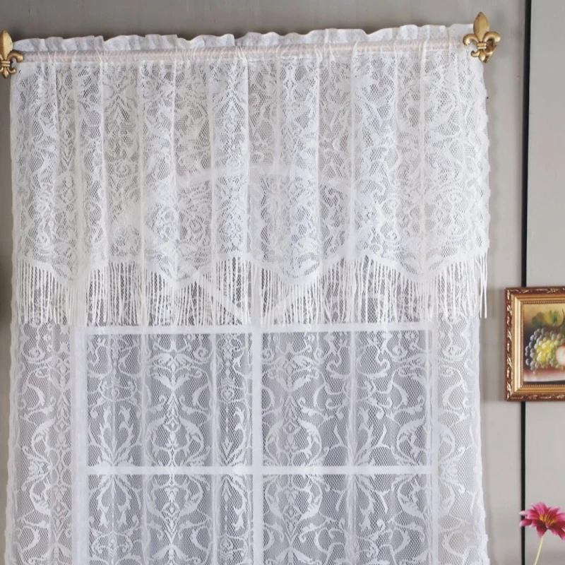 1 шт. Бразильский романтический стиль жаккардовые ленточки Короткая штора дома