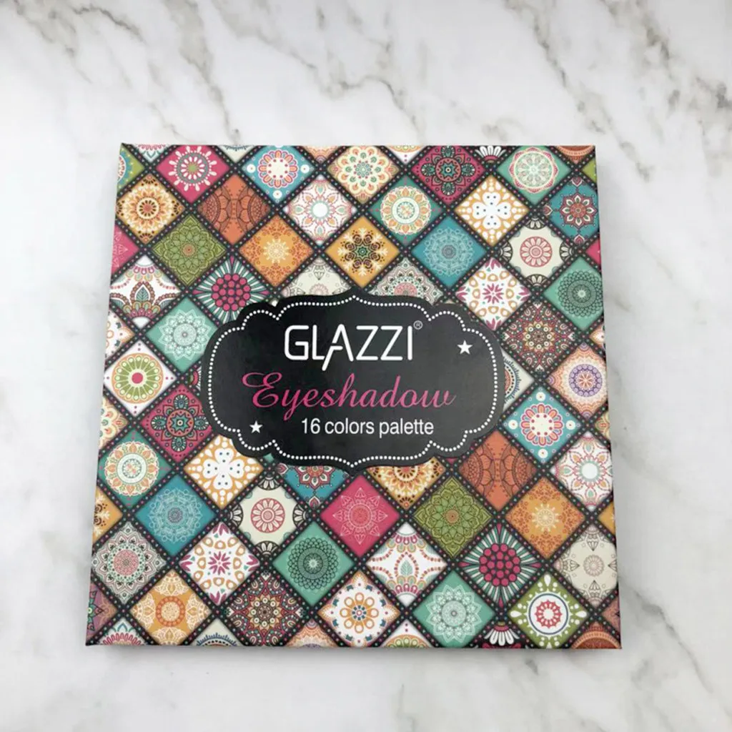 16 цветов Тени для век Косметические профессиональные блестящие мерцающие тени