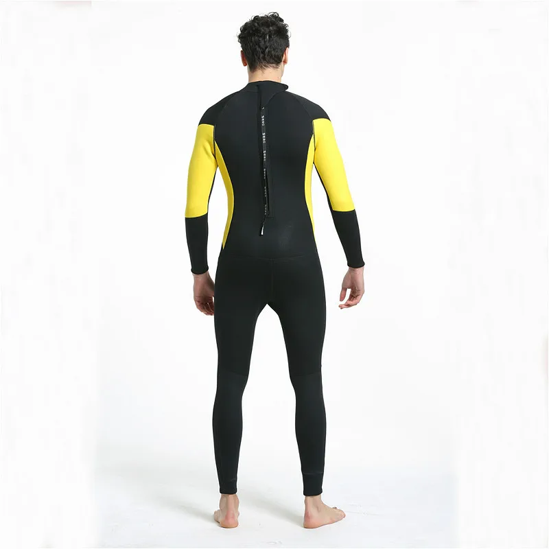 Yellow Hisea 3 мм неопреновый гидрокостюм Купальник Equipent для подводное плавание серфинг Подводная охота костюм Триатлон гидрокостюм - Цвет: Yellow