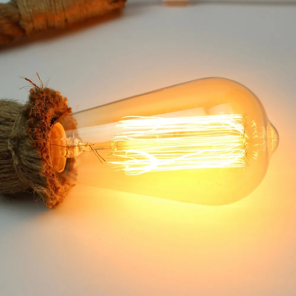 Специальное предложение из 2 предметов высокое качество Винтаж Edison ST64 лампочка