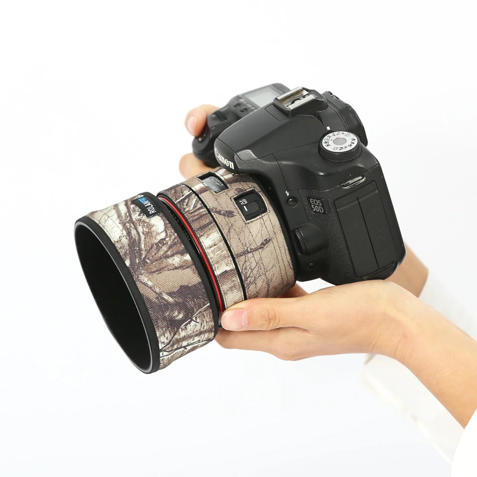 Защитный чехол для объектива камеры ROLANPRO камуфляжный Canon EF 50 мм f1.2L USM защитный SLR |