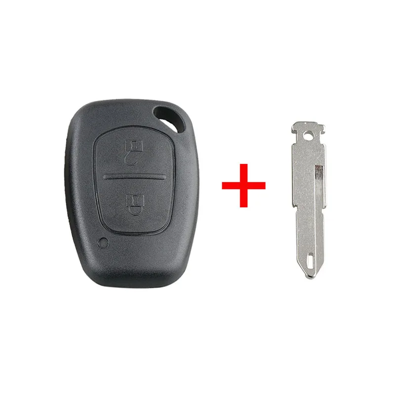 NE73 Blade BHKEY 2 кнопки дистанционного ключа автомобиля оболочки крышка Fob чехол для Vauxhall Opel Vivaro Renault Movano Trafic Renault Kangoo пустой - Количество кнопок: NE73 Blade