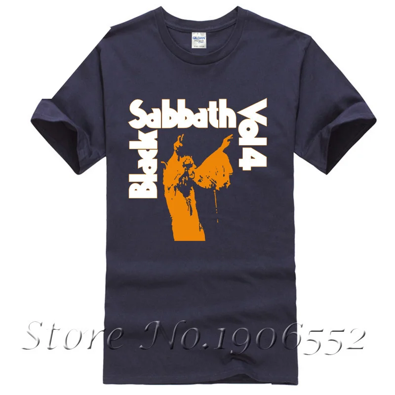 Оригинальный Black Sabbath Vol 4 мужские футболки с коротким рукавом базовый Графический