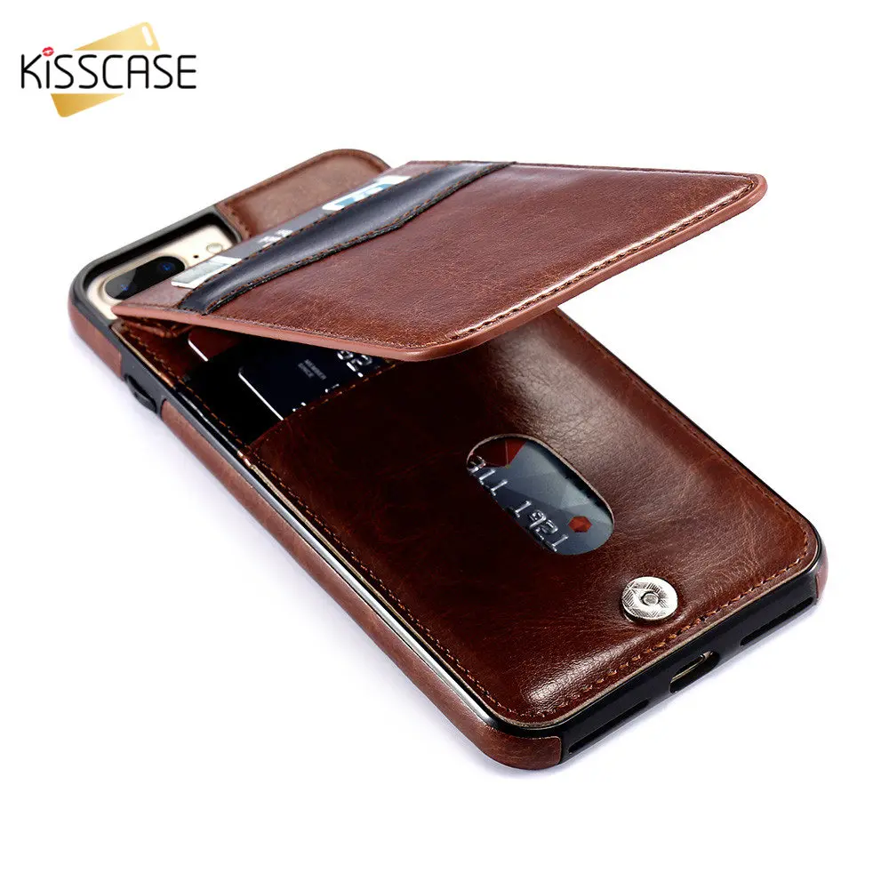 Чехол kisscase для iphone 8 7 6 6s Plus Certical Флип кожаный чехол iPhone Полный Магнитный XS X на