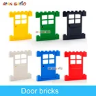 Конструктор сделай сам, фигурки, кирпичи, дверь или окно, развивающие креативные размеры, совместимы с пластиковыми игрушками для детей