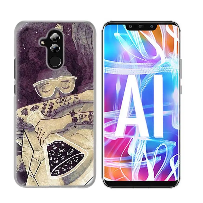 Чехол для huawei Honor P20 Коврики 20 10 P10 P9 P8 8X9 Lite P Smart+ плюс Nova 3i прозрачный Пособия по биологии и химии - Цвет: 02