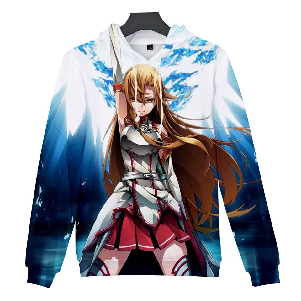 Aikooik/модные толстовки с 3D принтом Sword Art Online SAO для мужчин и женщин в стиле Харадзюку; толстовка в стиле хип-хоп; пуловеры для фанатов аниме; пальто; Sudadera