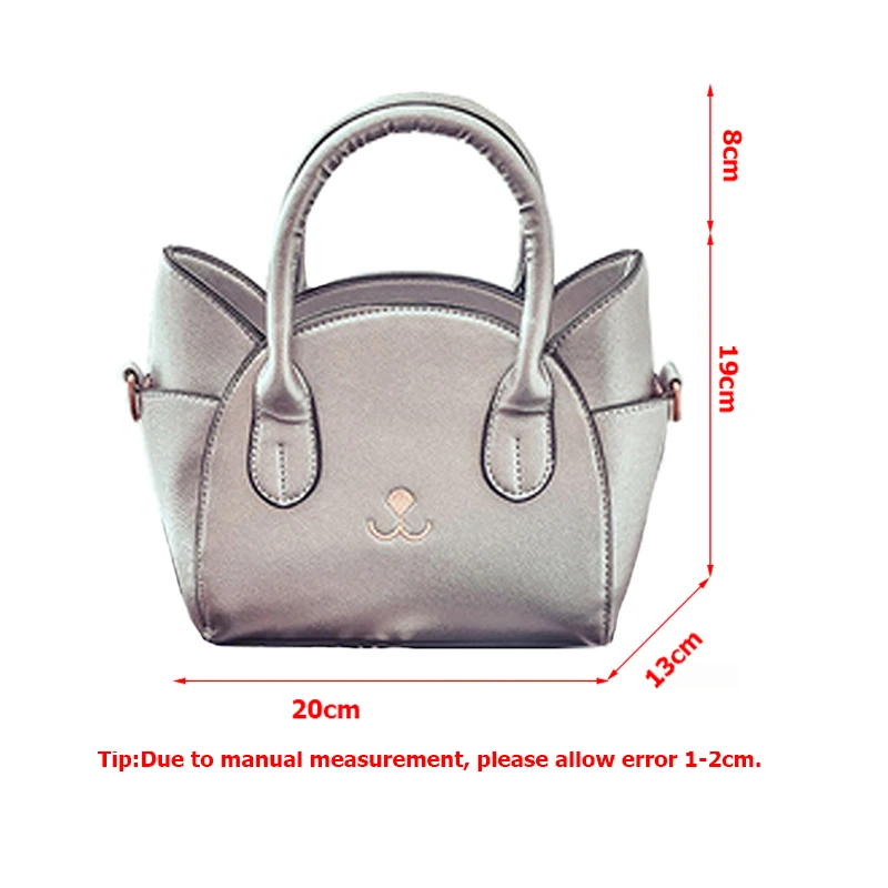 Женская сумка мессенджер из искусственной кожи с рисунком котенка SS0350|bolsa fashion|bag