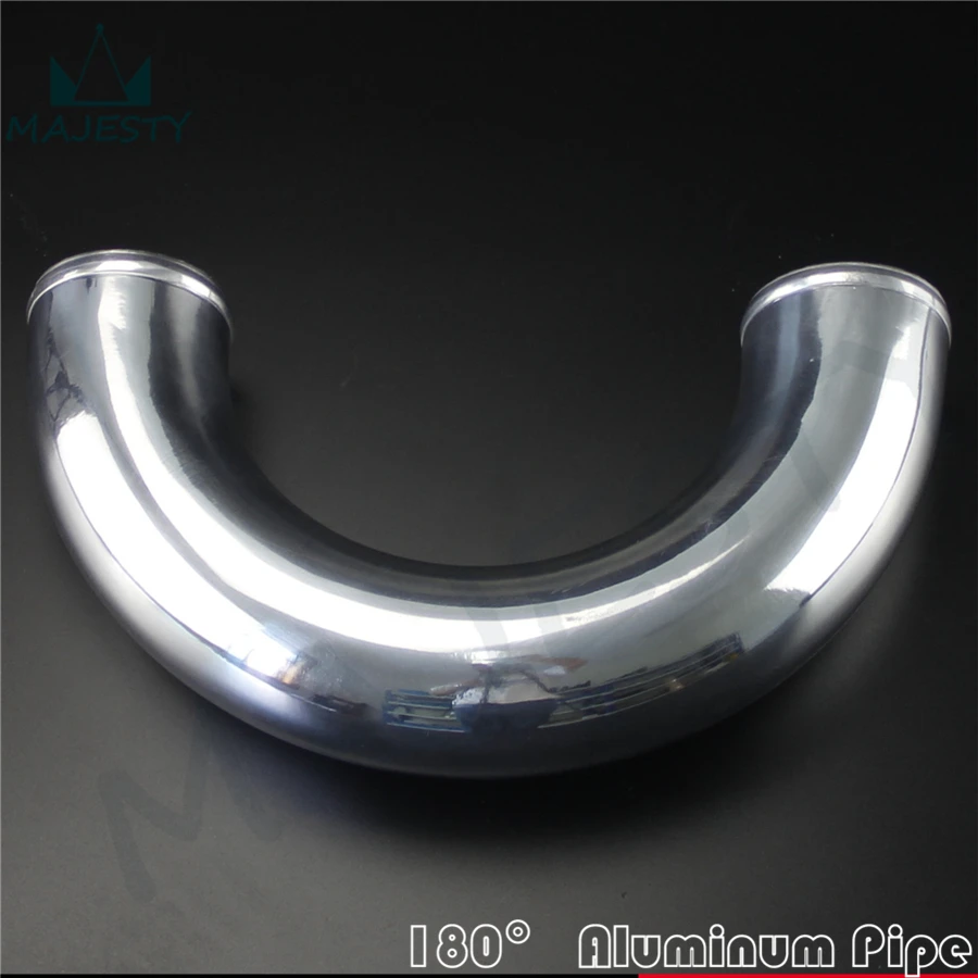 

70mm 2.75" 2-3/4 inch 180 Degree Aluminum Turbo Intercooler Pipe Piping Tubing Elbow 180 Degree 70mm 2.75" 2-3/4 Length 300mm