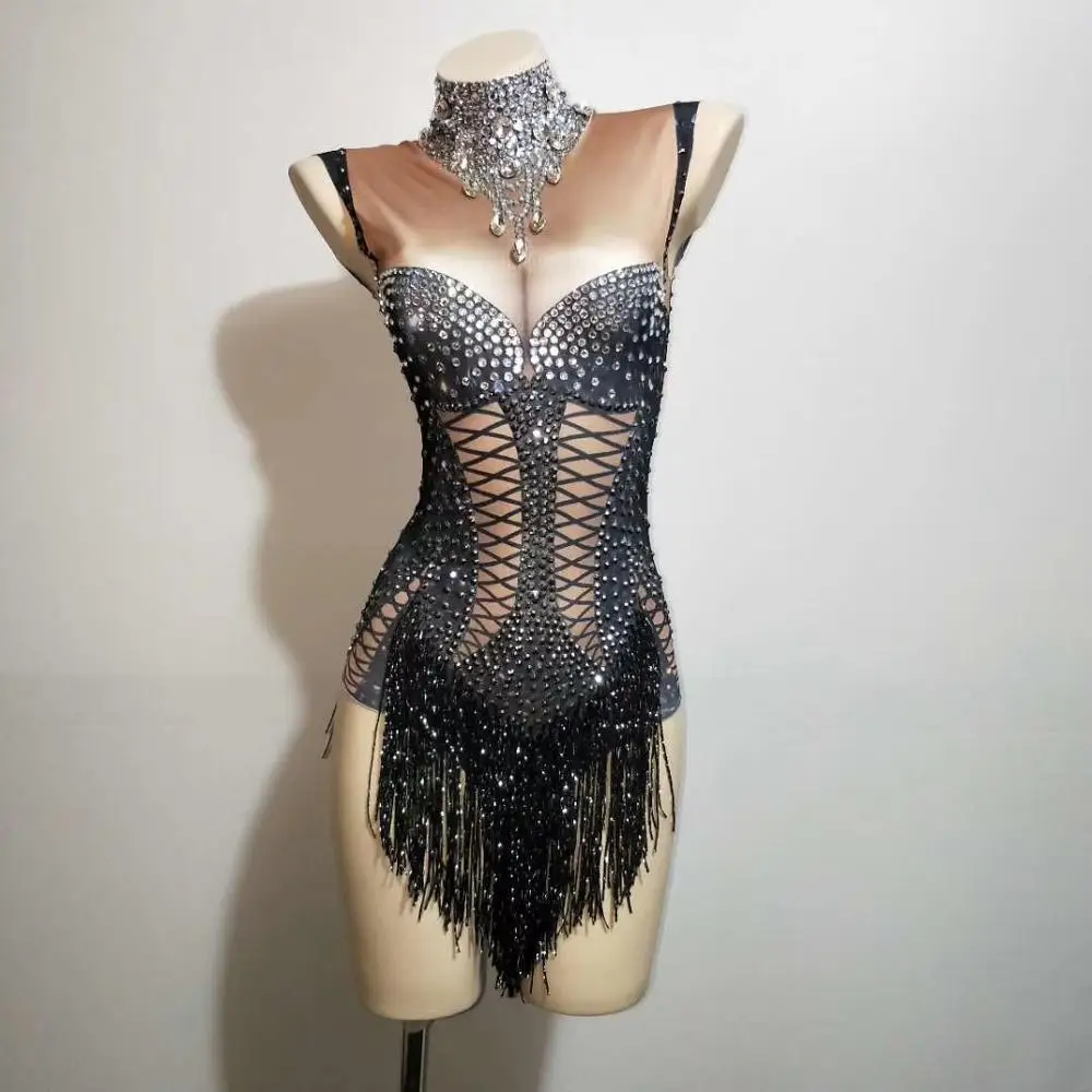 Сексуальный джазовый танцевальный костюм для певцов женская танцевальная