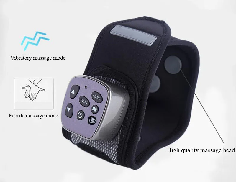 Comprar HANRIVER-masajeador De Calor De Alta Calidad, Instrumento De Terapia De Muñeca Para Aliviar La Fatiga De Las Manos, Enfermería, Vibración, Cinturón De Masaje De Muñeca Para La Salud