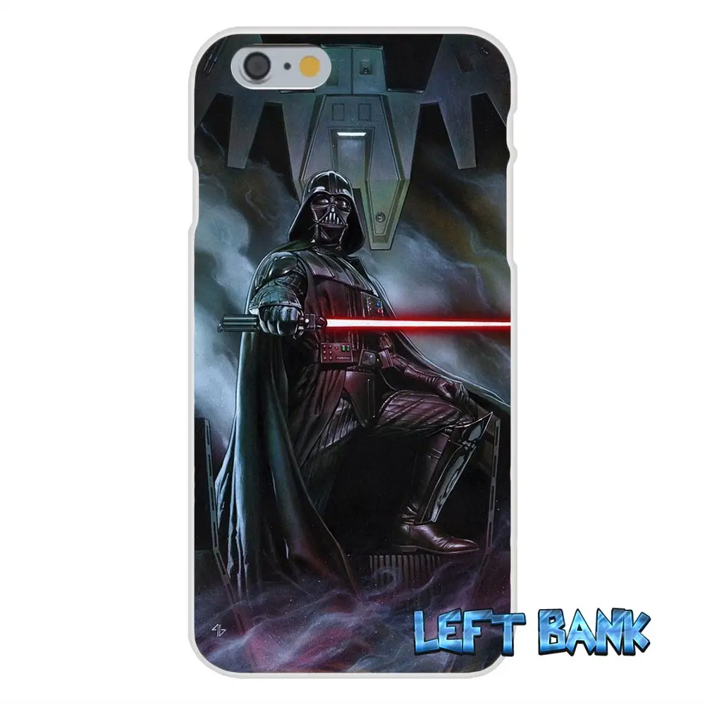 Мягкий силиконовый прозрачный чехол из ТПУ для Samsung Galaxy Note 3 4 5 S4 S5 MINI S6 S7 edge Star Wars