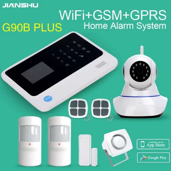 Охранная сигнализация G90B PLUS GSM Wi Fi управление через приложение PIR детектор