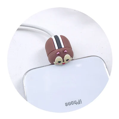 4 Мультяшная защита для usb-кабеля Защита линии передачи данных кукла животное укус аксессуар Кабельный органайзер для iPhone 7 6 8 Plus X - Цвет: 4