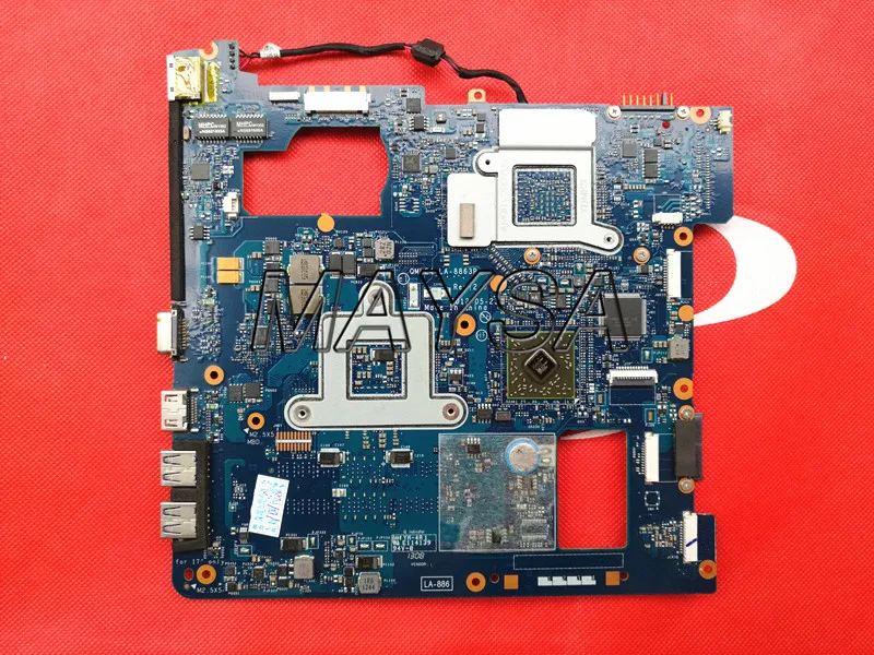 Системная плата qmilk 4 LA-8863P BA59-03567A HD7600 подходит для Samsung NP355 NP355C4C NP355V5C материнская