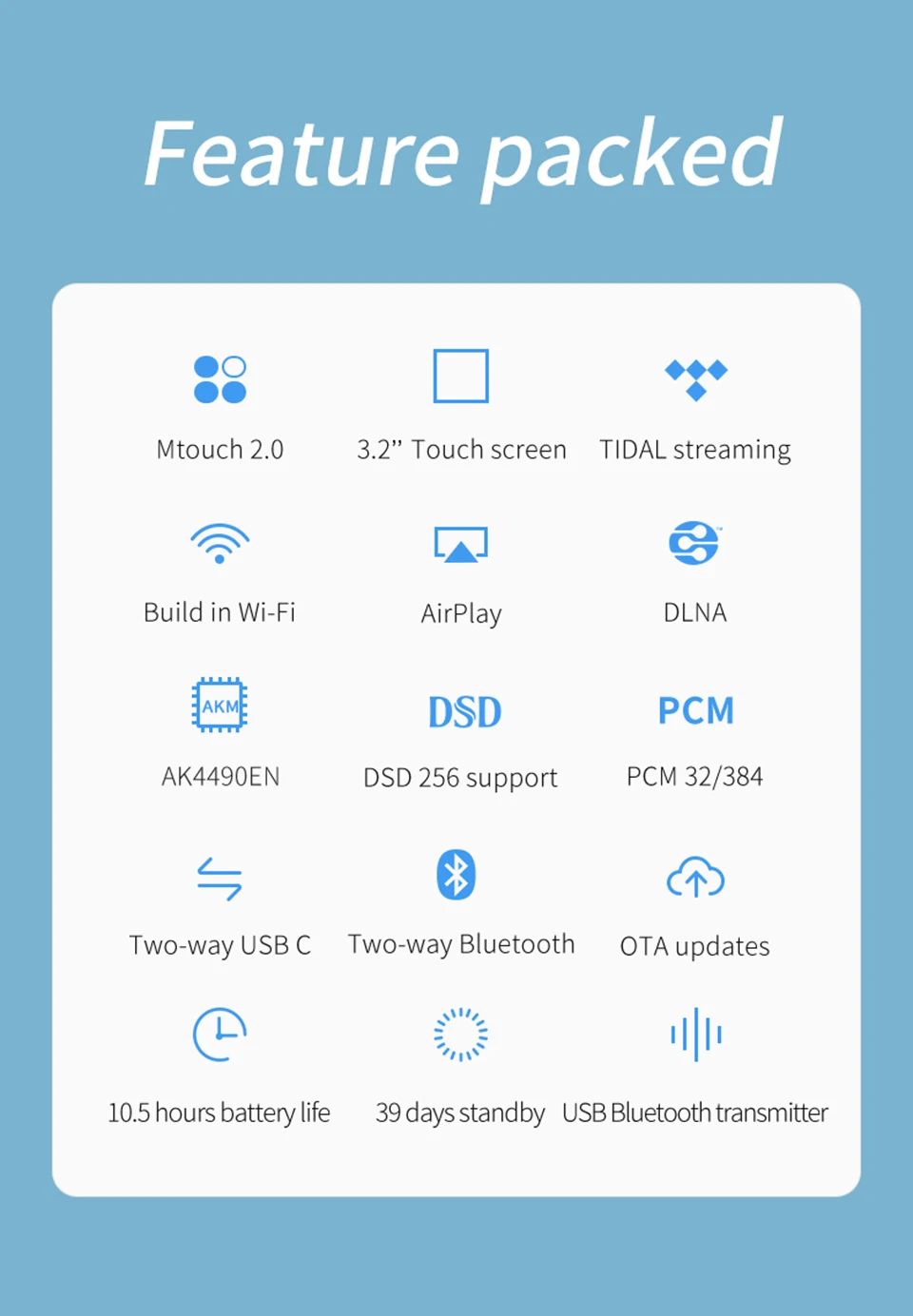 SHANLING M2X AK4490EN DSD256 HzWiFi Hi-Res MP3-плеер Bluetooth без потерь Hifi музыкальный плеер DAC Flac WAV плеер