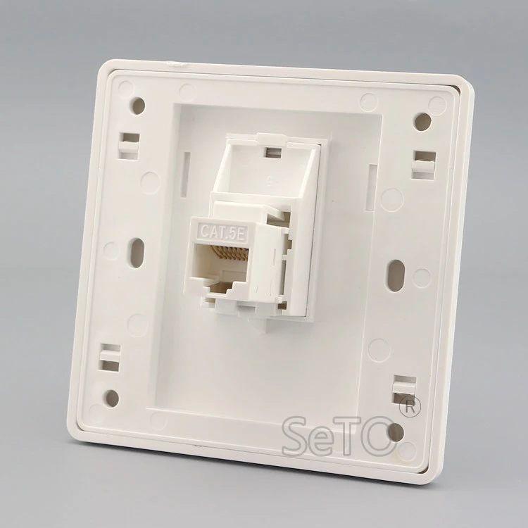 SeTo 86 Тип сети Ethernet LAN RJ45 Cat5e прямое подключение настенная пластина гнездо Keystone
