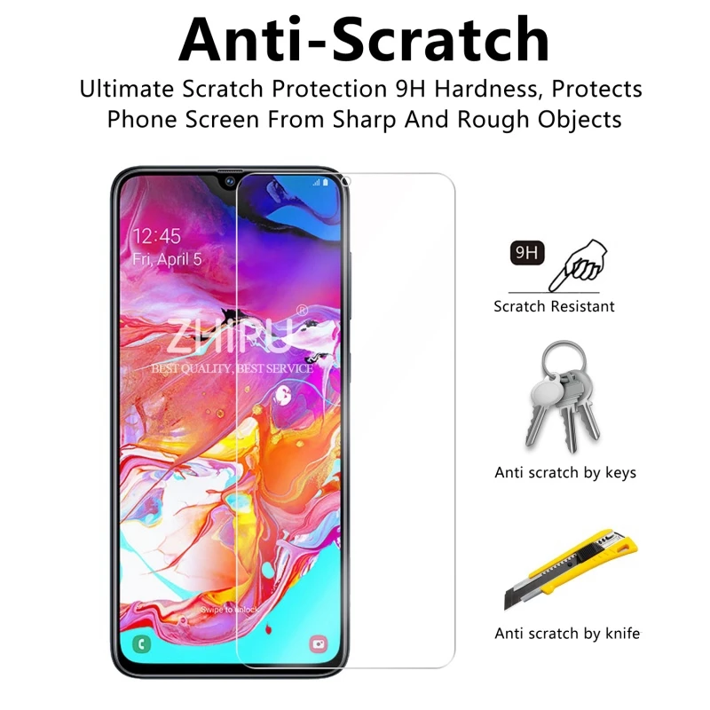 Закаленное стекло для Samsung Galaxy A70 защита экрана 2.5D 9H закаленное SM A705F/DS A7050 защитная