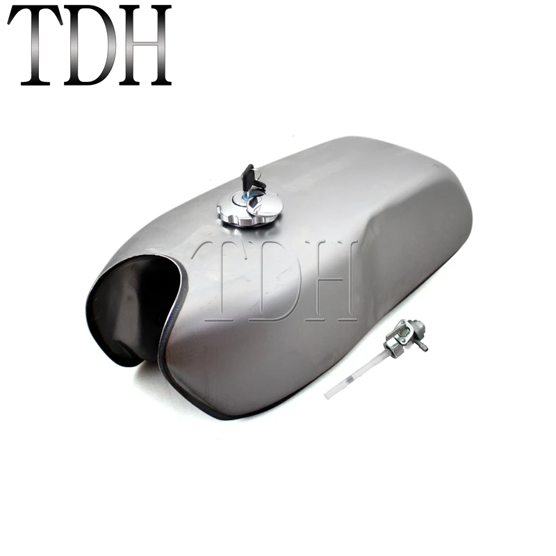 Ботинки в байкерском и винтажном стиле 9L/2 4 галлонов Топливный бак газа с ключом